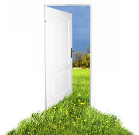 Porte vers le jardin